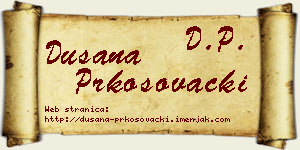 Dušana Prkosovački vizit kartica